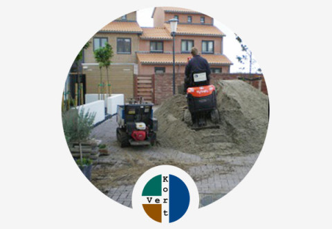 Diensten zand en grondlevering